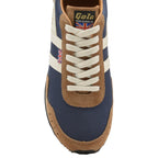 A top-down view of the Gola Hurricane in Navy/White.