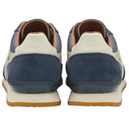 A rear view of both Gola men's Hurricane trainers in navy and grey.