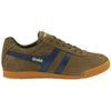 Gola Classics Men's Harrier Suede Trainers - Khaki/Navy - Khaki/Navy