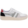 Gola Classics Men's Grandslam Trident Trainers - White/Light Grey/Deep Red - White/Light Grey/Deep Red