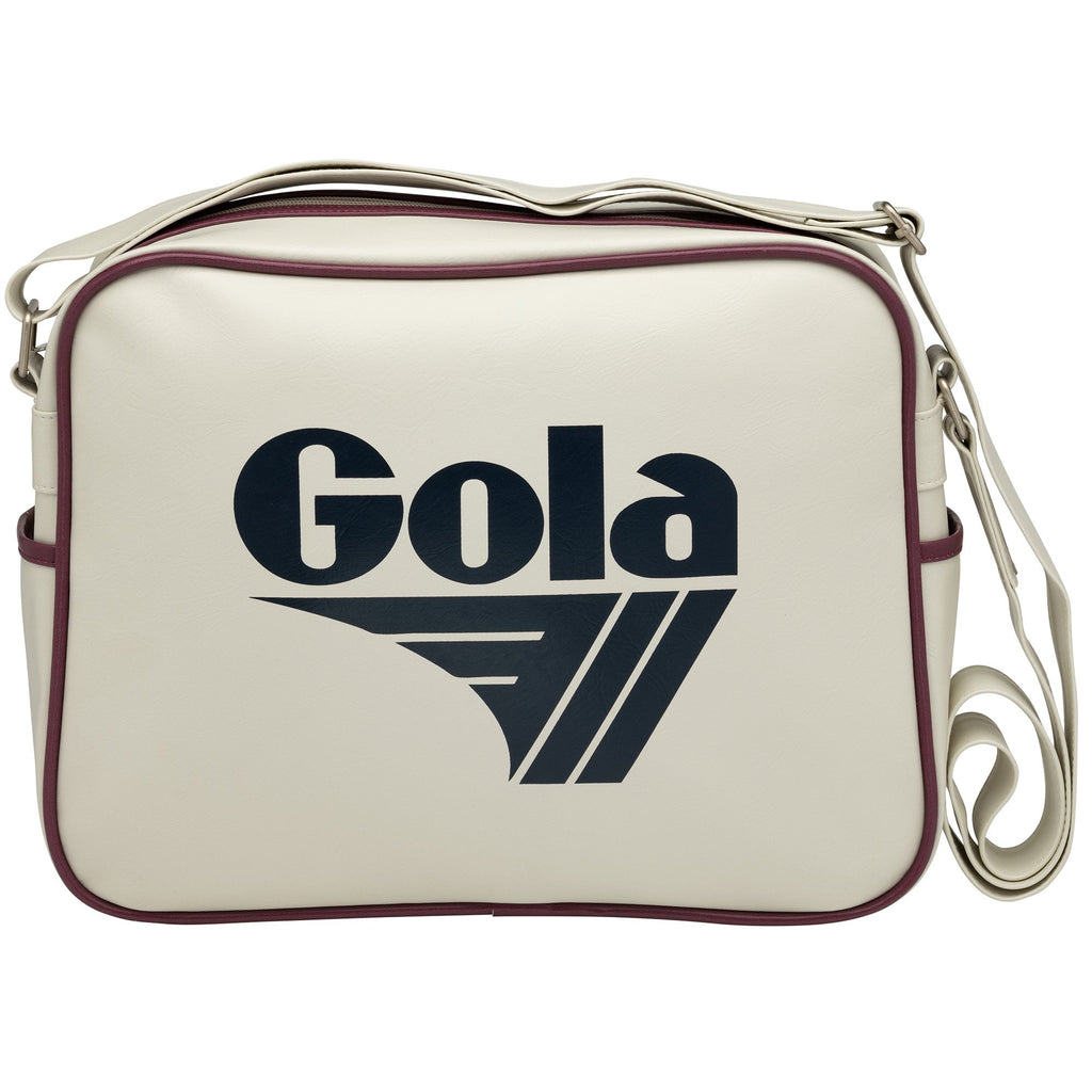 Cream Gola bag with the Gola logo on the front.
