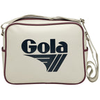 Cream Gola bag with the Gola logo on the front.