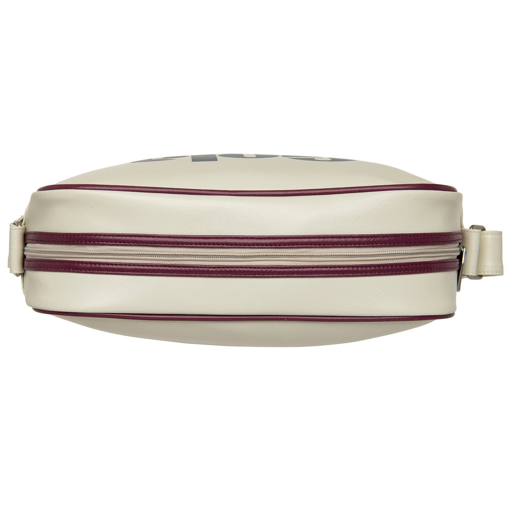 The top view of the cream Gola bag.