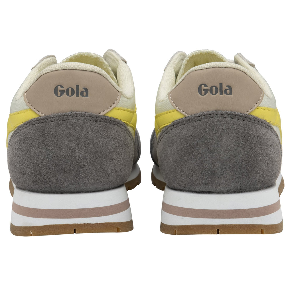 A rear view of a pair of Gola men's Hurricane trainers.