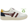 Gola Classics Men's Grandslam Trident Trainers - White/Burgundy/Sun - White/Burgundy/Sun