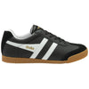 Gola Classics Men's Harrier Leather Trainers - Black/White/White - Black/White/White