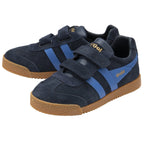 Pair of navy blue Gola sneakers with velcro straps.