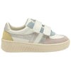 Gola Classics Baskets à bride quadrant Grandslam pour enfants - Blanc cassé/Fleur/Argent/Citron - Blanc cassé/Fleur/Argent/Citron