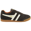 Gola Classics Men's Harrier Suede Trainers - Dark Brown/Off White/Moody Orange - Dark Brown/Off White/Moody Orange