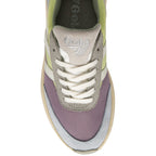 A top-down view of the Gola Women's Daytona Sneaker in a purple, grey, and neon green colorway.