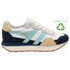 Gola Classics Women's Indiana Trainers - White/Navy/Aruba - White/Navy/Aruba