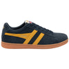 Gola Classics Equipe Wildleder-Sneaker für Herren - Marineblau/Sonnenbraun/Gummi - Marineblau/Sonnenbraun/Gummi