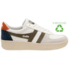 Gola Classics Men's Grandslam Trident Trainers - White/Khaki/Moody Orange - White/Khaki/Moody Orange