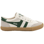 Side profile of a Gola men's low-top sneaker in white and green.