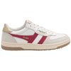 Gola Classics Women's Hawk Trainers - White/Raspberry/Gold - White/Raspberry/Gold