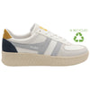 Gola Classics Women's Grandslam Trident Trainers - White/Ice Blue/Sun - White/Ice Blue/Sun