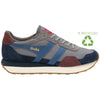 Gola Classics Indiana-Trainer für Herren - Aschblau/Marineblau - Aschblau/Marineblau