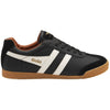 Gola Classics Men's Harrier Leather Trainers - Black/White/Moody Orange - Black/White/Moody Orange