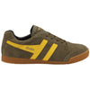 Gola Classics Herren-Sneaker Harrier aus Wildleder - Khaki/Sonnenbraun/Schwarz - Khaki/Sonnenbraun/Schwarz