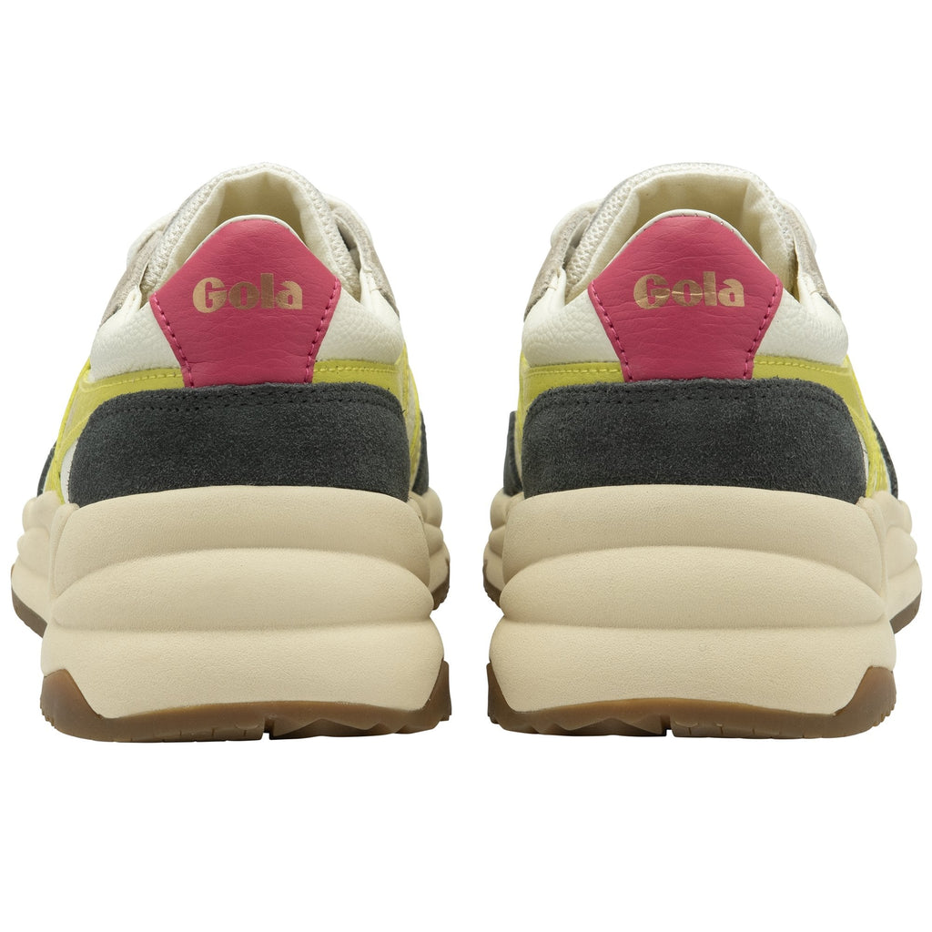 Rear view of a pair of Gola Classics women's trainers.