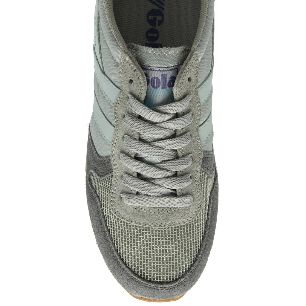 Top-down view of the Gola Women's Daytona sneaker, highlighting the laces and toe.