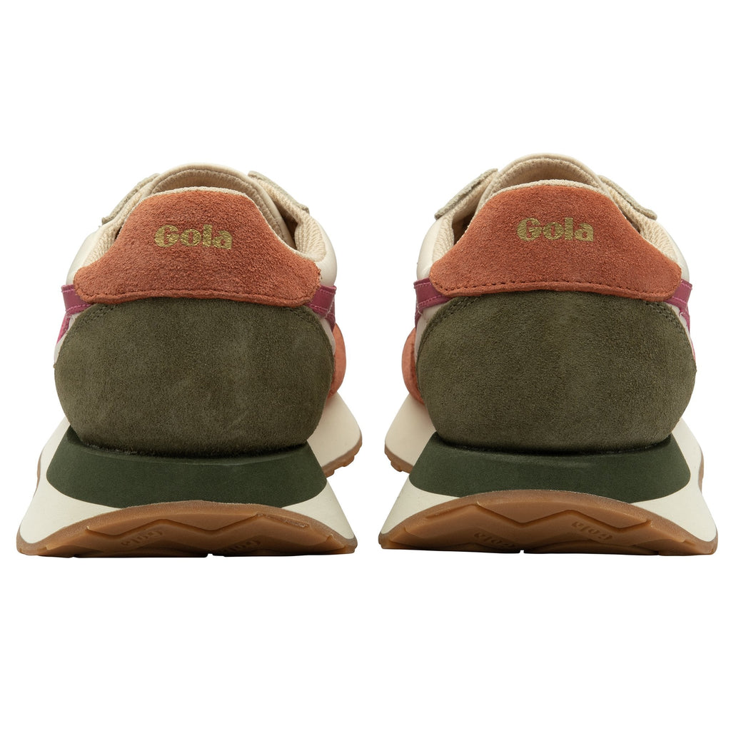A pair of Gola Classics Women's Comet shoes, rear view. 