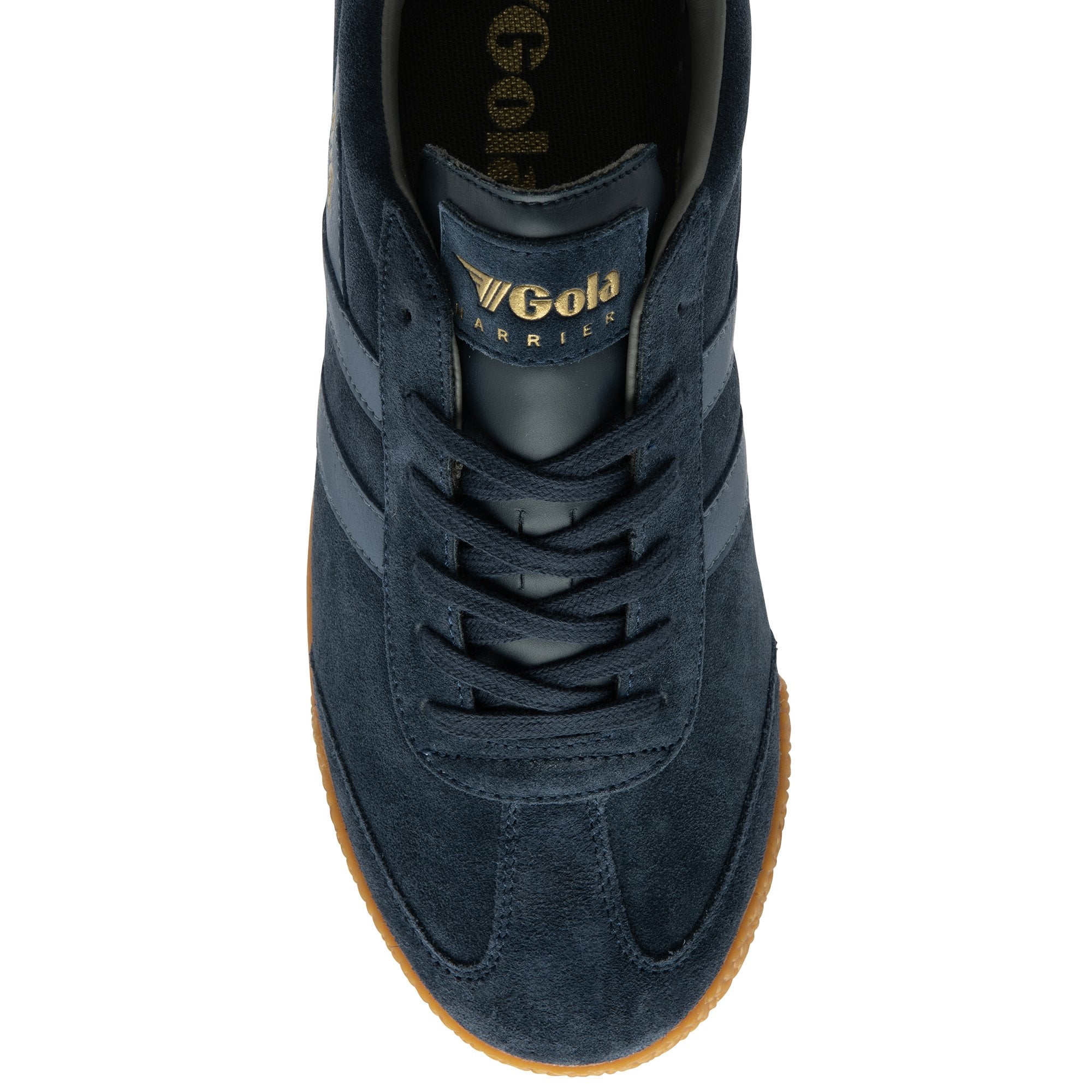 A top-down view of the Gola Harrier in Deep Blue/Deep Blue.