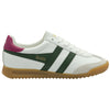 Gola Classics Women's Torpedo Leather Trainers - White/Evergreen/Fuchsia - White/Evergreen/Fuchsia