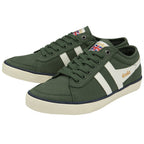 A pair of Gola men's sneakers in khaki and white.