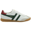 Gola Classics Men's Torpedo Leather Trainers - White/Evergreen/Deep Red - White/Evergreen/Deep Red