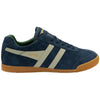 Gola Classics Herren-Sneaker Harrier aus Wildleder - Marineblau/Federgrau/Immergrün - Marineblau/Federgrau/Immergrün