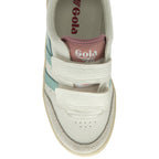 Top view of a Gola Kids Baseline Mark II Velcro trainer.