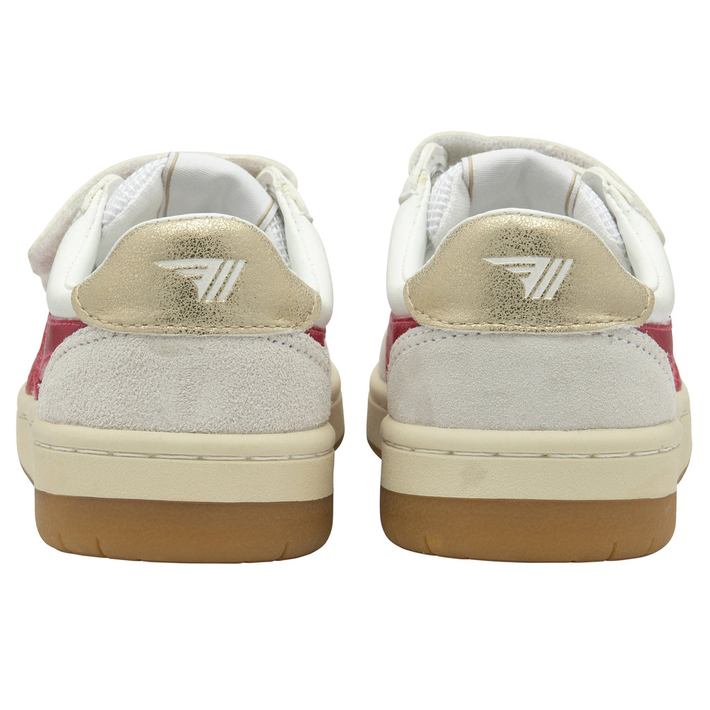 The back view of two Gola sneakers showing gold accents and 'Gola' branding.