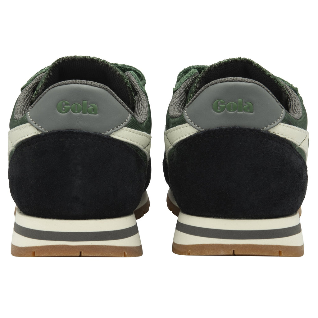 A pair of Gola Kids Trainers, side by side, showing the back of both shoes.
