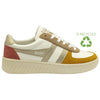 Gola Classics Damen-Grandslam-Quadranten-Trainer - Off-White/Sun/Gold/Clay - Off-White/Sun/Gold/Clay