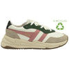Gola Classics Women's Saturn Quadrant Trainers - Off White/Bone/Coral Pink - Off White/Bone/Coral Pink