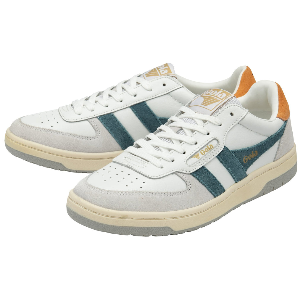 A pair of Gola Chicago sneakers, highlighting their clean and sporty aesthetic.