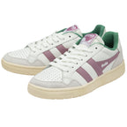 Pair of Gola Elan women's shoes. White, green and purple.