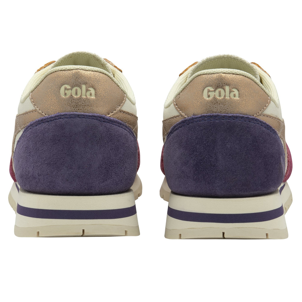 Rear view of a pair of Gola Orchid women's shoes.