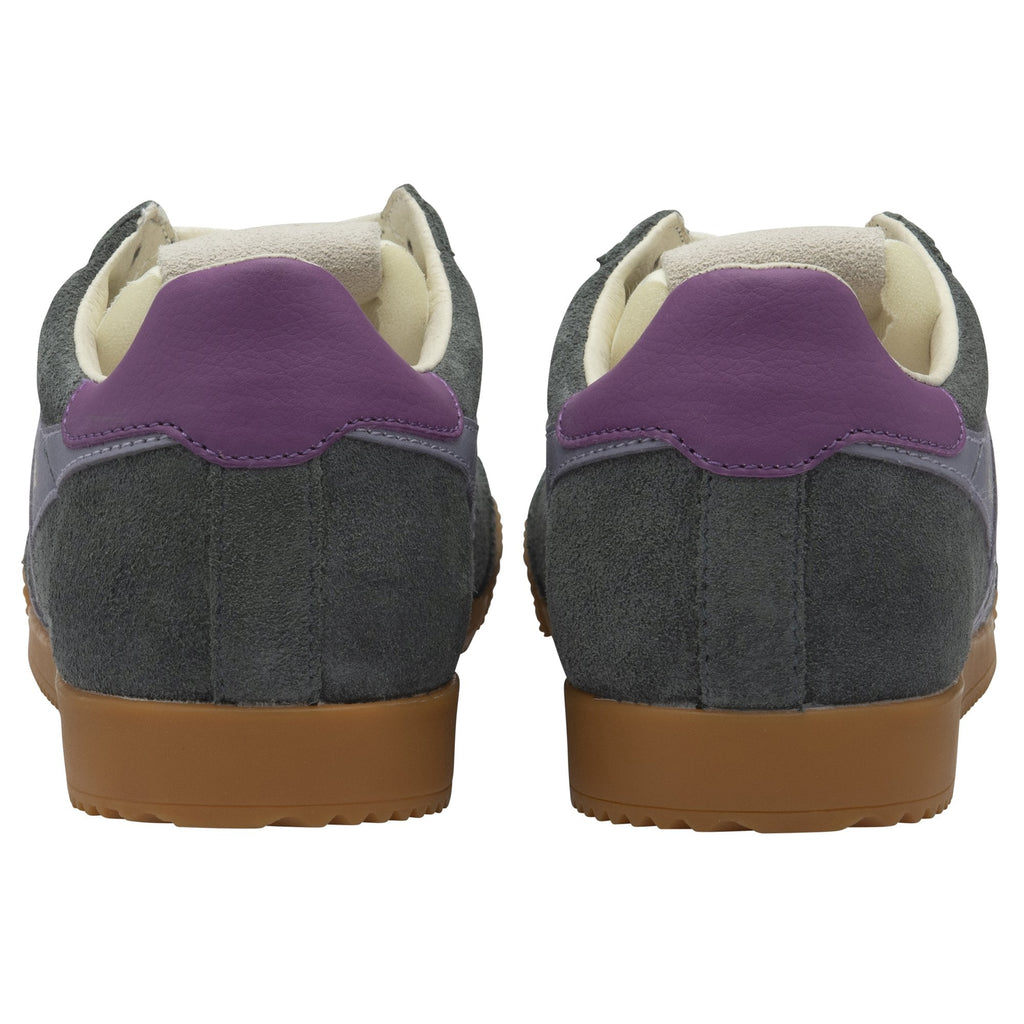 The rear view of the Gola women's trainers highlights the intricate detailing on the heels.