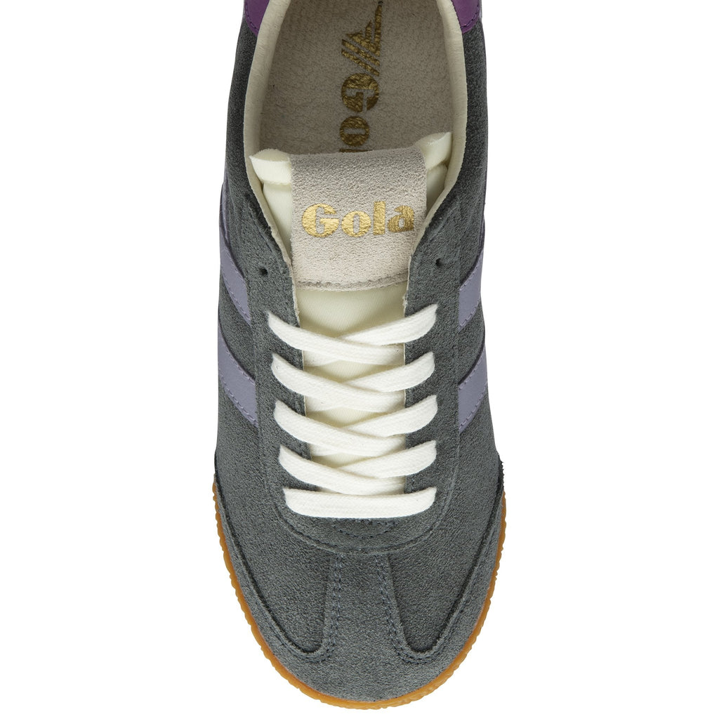 The Gola women's trainer, viewed from above, showcases the sleek silhouette and design.