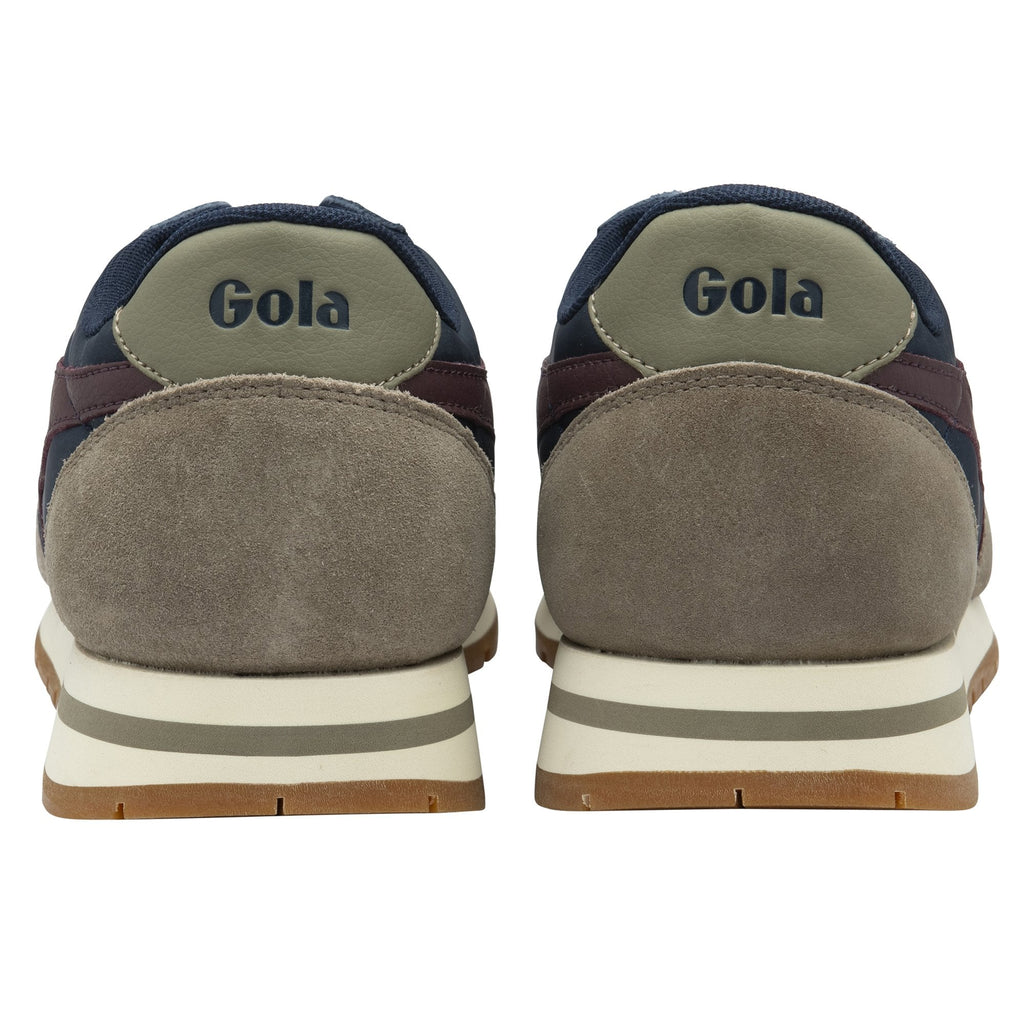 Back view of a pair of recycled materials Gola men's sneakers.