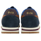 Back view of a pair of Gola men's sneakers, showing the Gola logo on the heel.