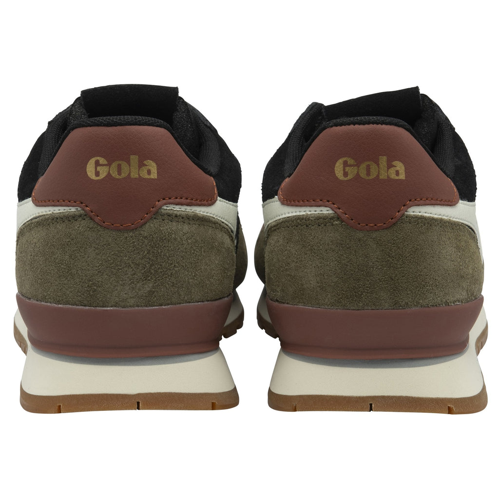 Rear view of a pair of Gola men's sneakers showing the heels and soles.