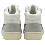 The heels of a pair of recycled Gola Kids Baseline Mark II Hook and Loop Trainers.