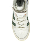 Top-down view of a Gola Kids' Elan Trainer showing laces and tongue.