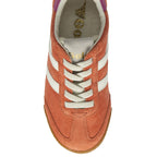 Top view of the Gola Elan sneakers in dusty cedar with white Gola wings and laces.