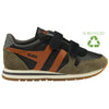Gola Classics Daytona Pure Strap Sneaker für Kinder - Schwarz/Khaki/Dämmerliches Orange - Schwarz/Khaki/Dämmerliches Orange