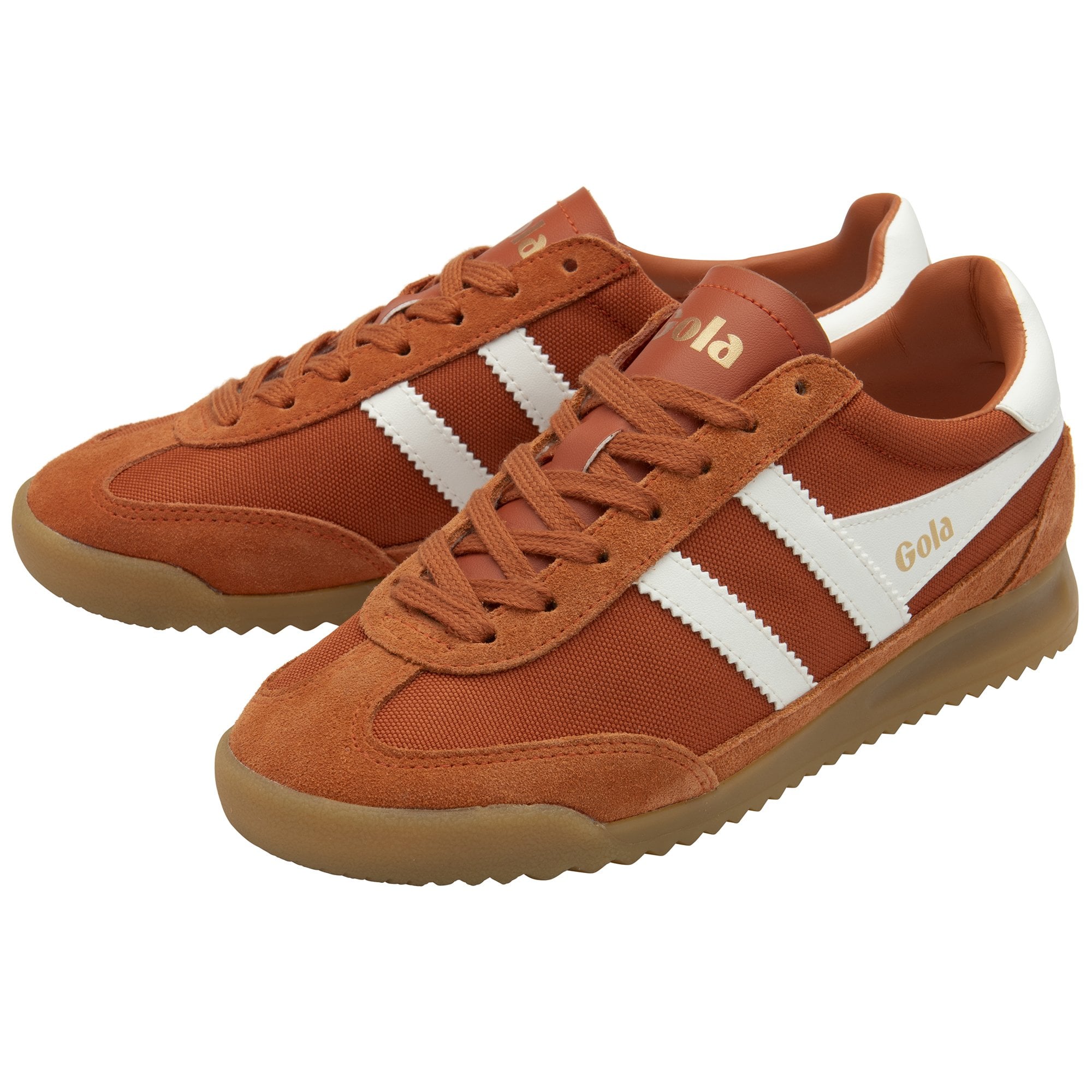 Pair of Gola men's Trainers in burnt orange.