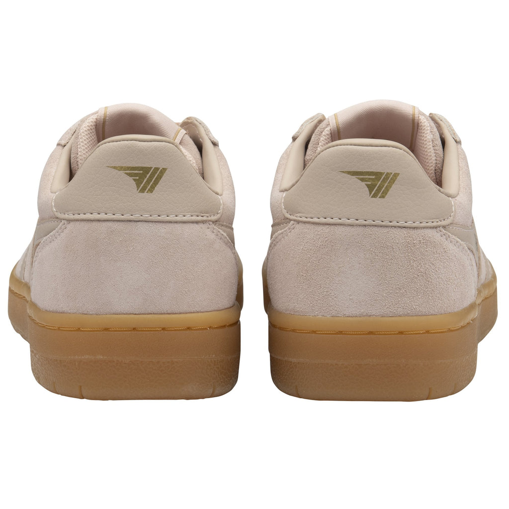 Rear view of two Gola shoes, showcasing the heel and logo.